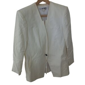 Helmut Lang Women's SW-JK0457 Cream Jacket Size 10 US